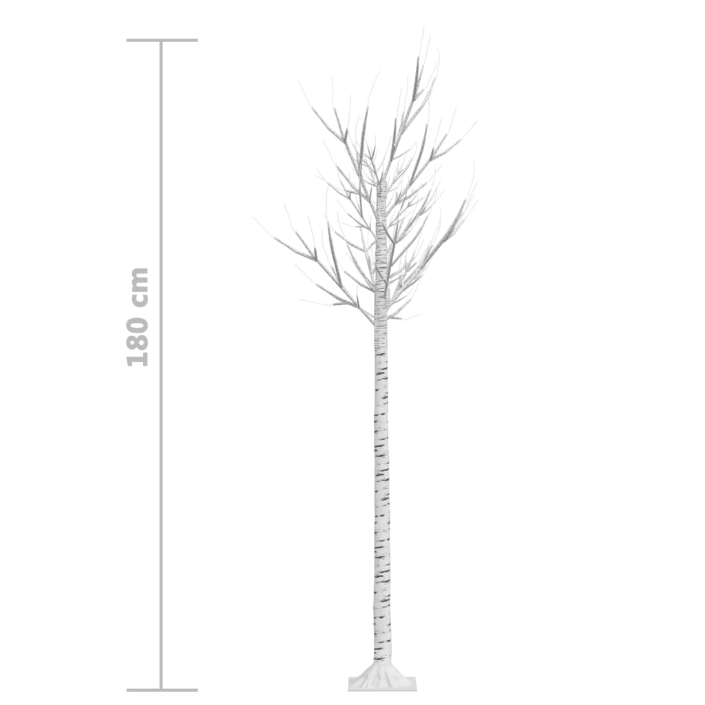 Joulukuusi 180 LED 1,8 m lämmin valkoinen paju ulos/sisälle