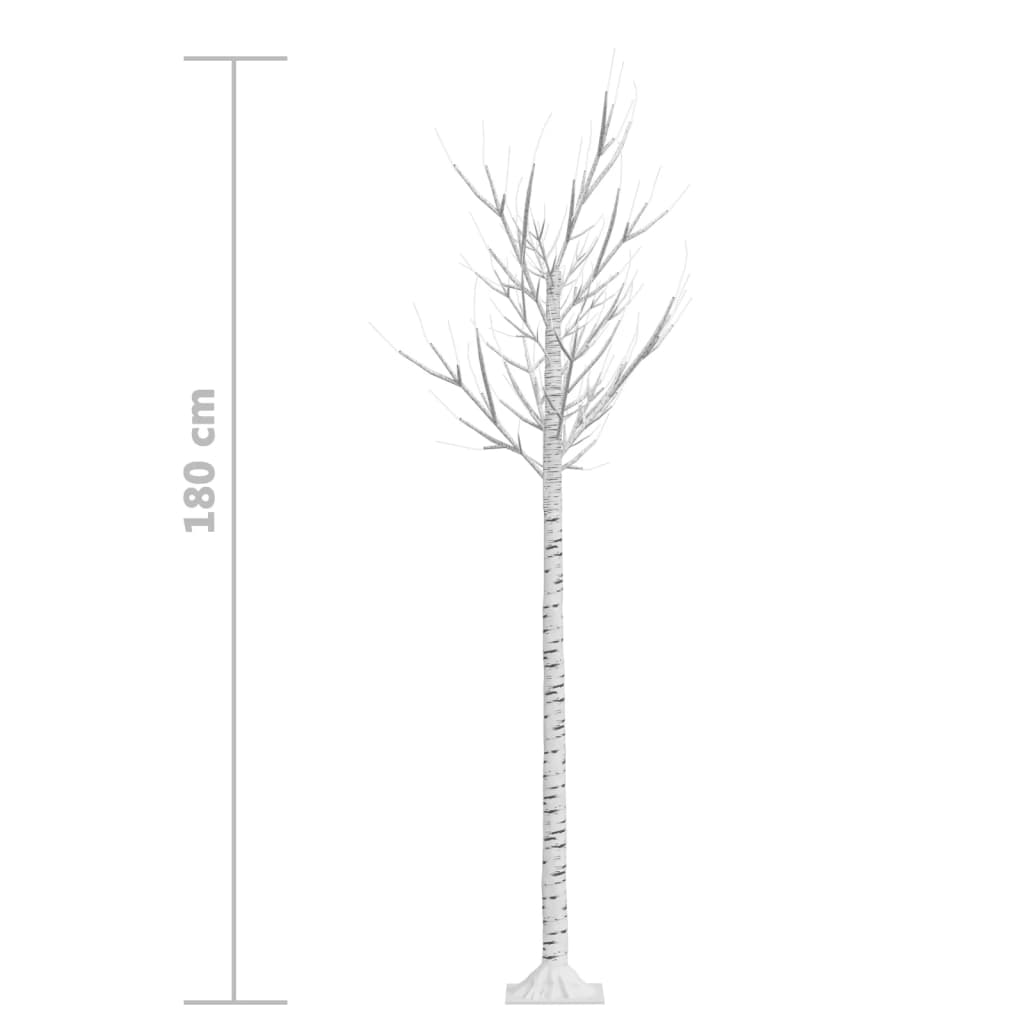 Joulukuusi 180 LED 1,8 m sininen paju ulos/sisälle