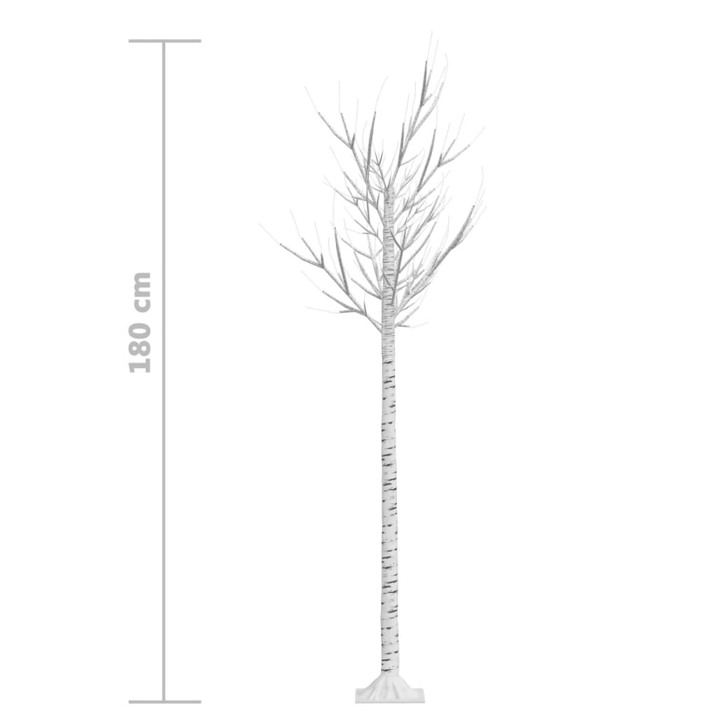 Joulukuusi 180 LED 1,8 m värikäs paju ulos/sisälle