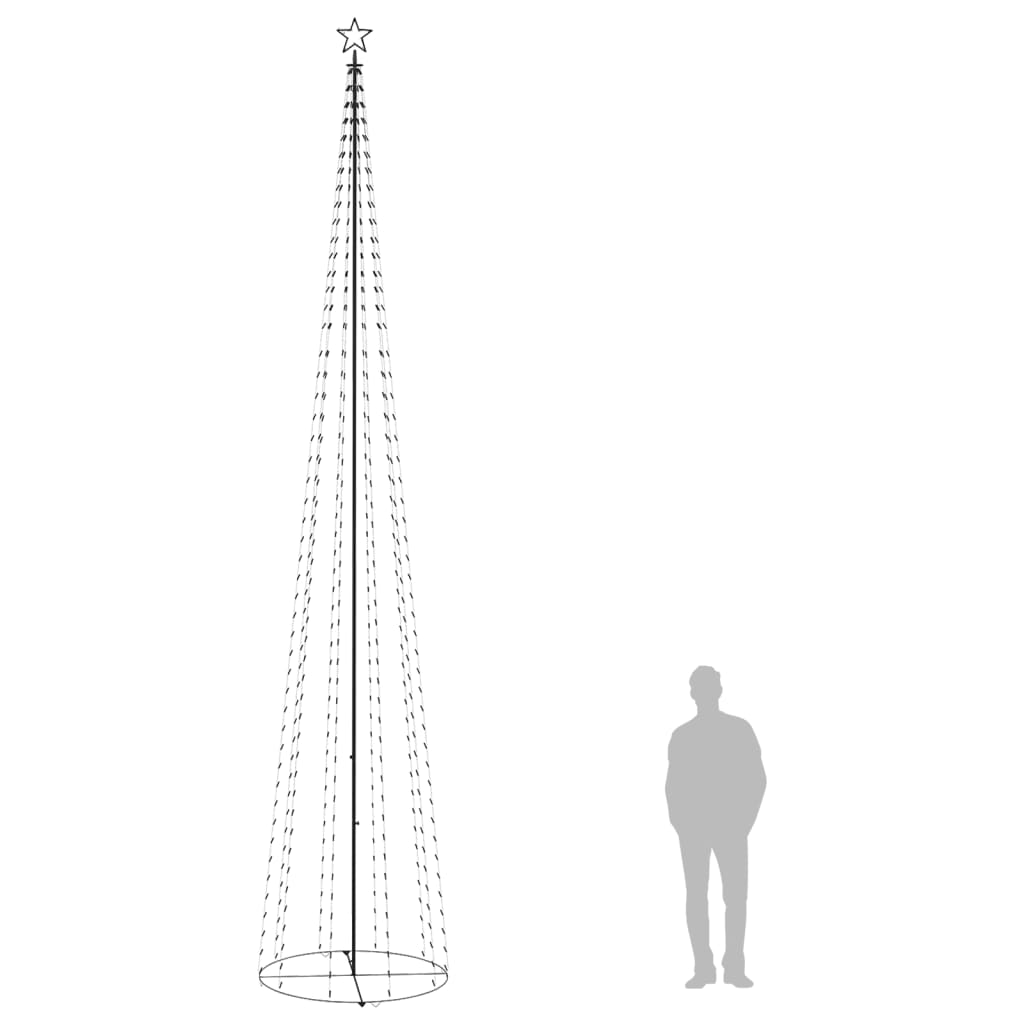 Kartio joulukuusi 752 sinistä LED-valoa 160x500 cm