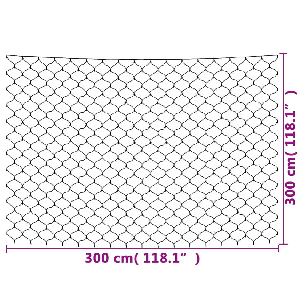 Jouluvaloverkko kylmä valk. 3x3 m 306 LED-valoa ulos/sisälle