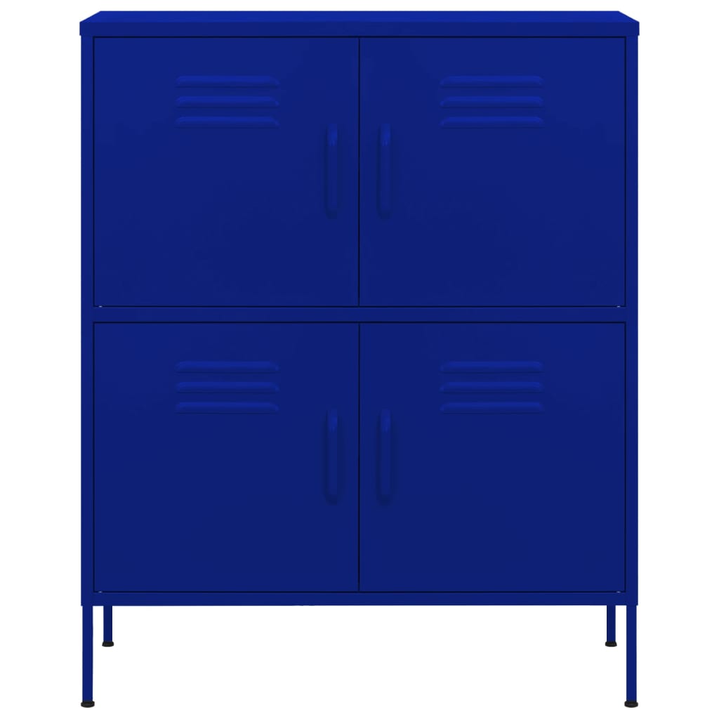 Storage cabinet navy blue 80x35x101.5 cm steel