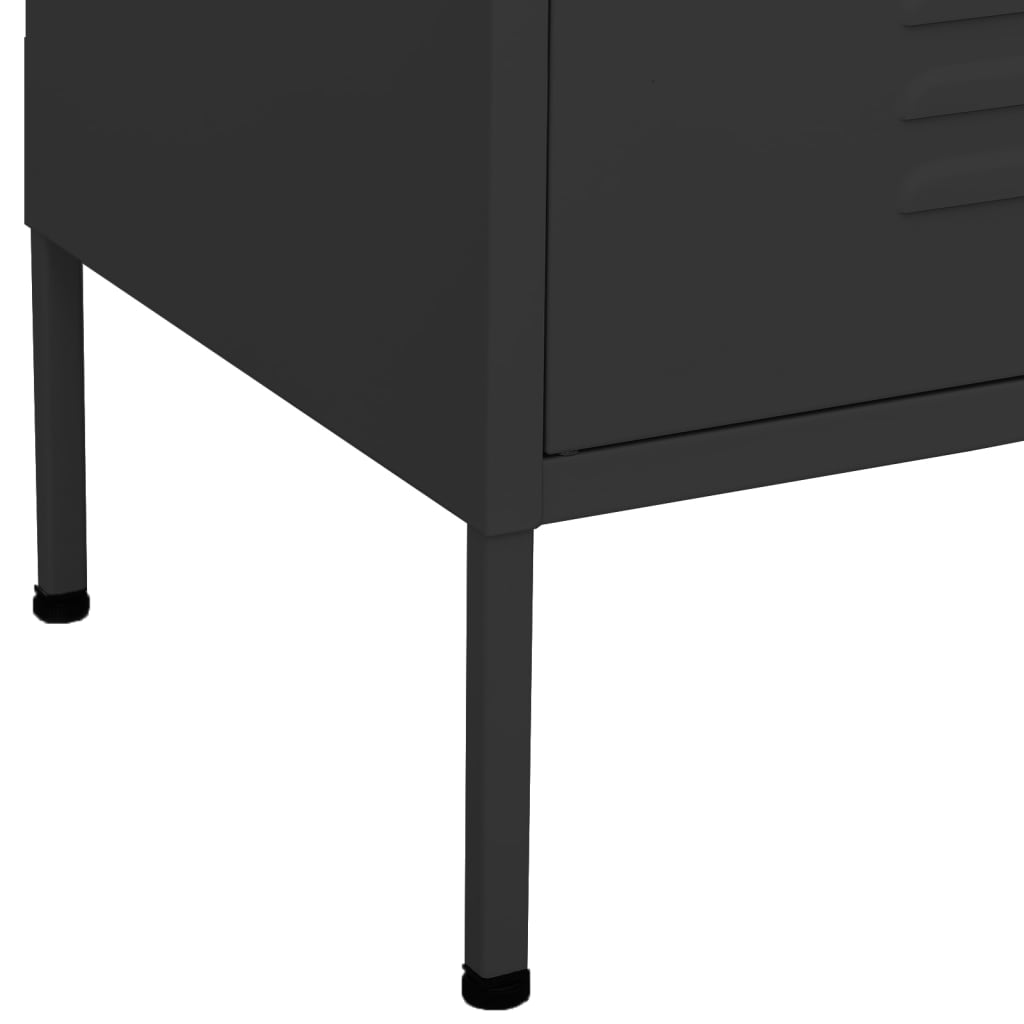 Storage cabinet anthracite 80x35x101.5 cm steel