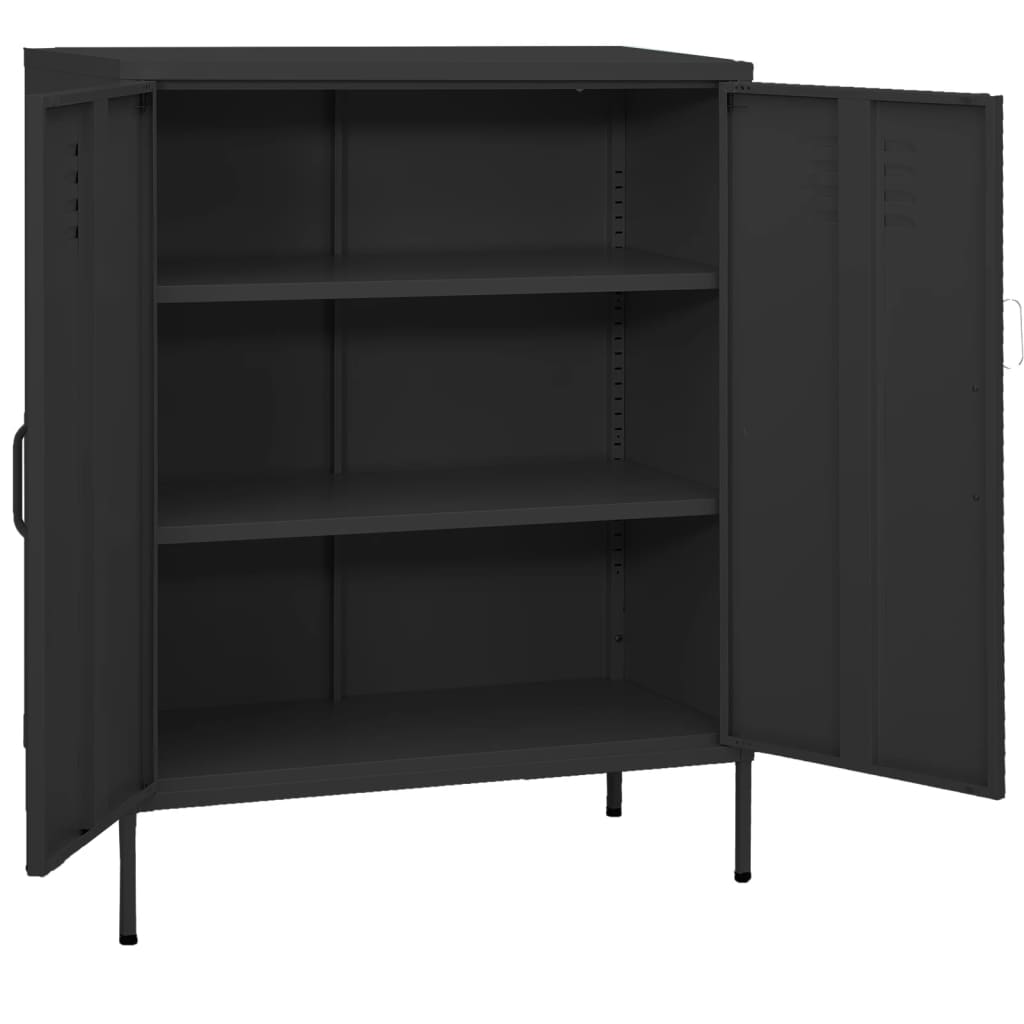 Storage cabinet anthracite 80x35x101.5 cm steel