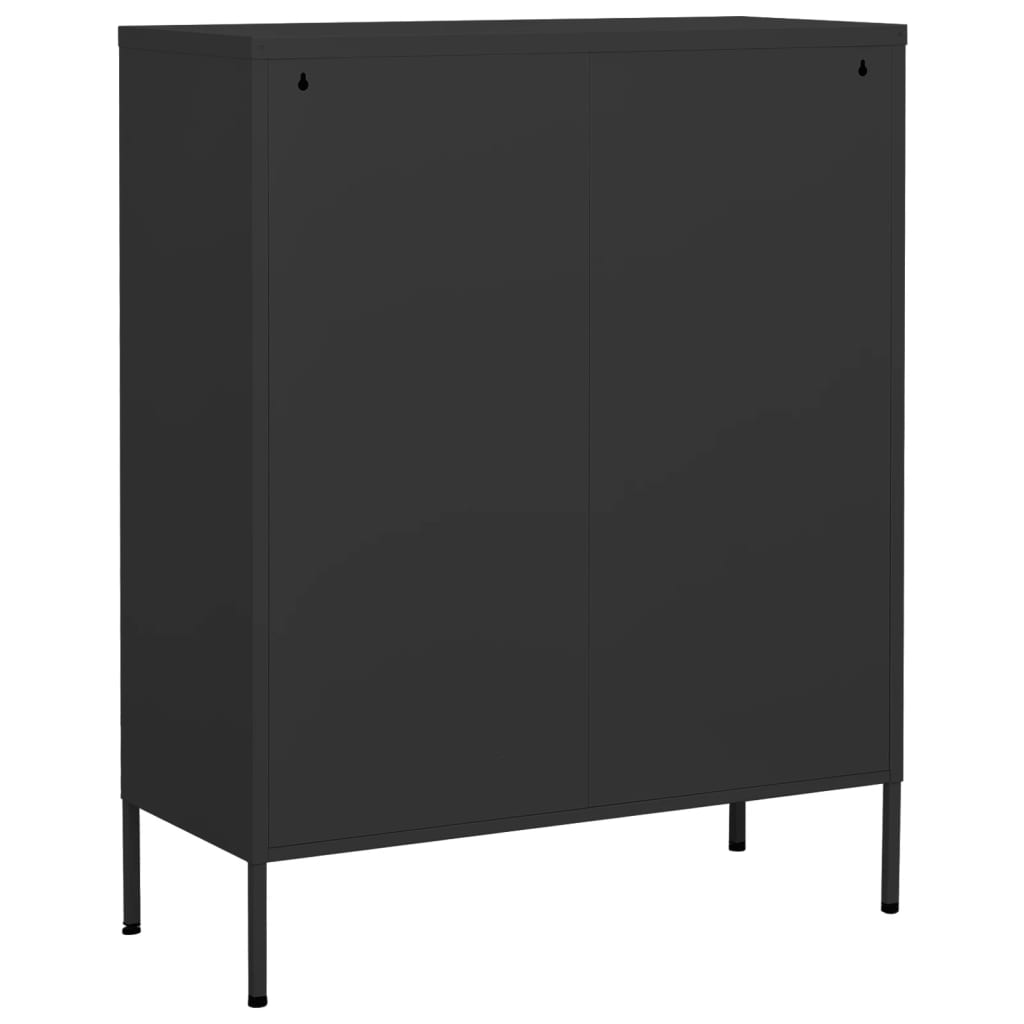 Storage cabinet anthracite 80x35x101.5 cm steel