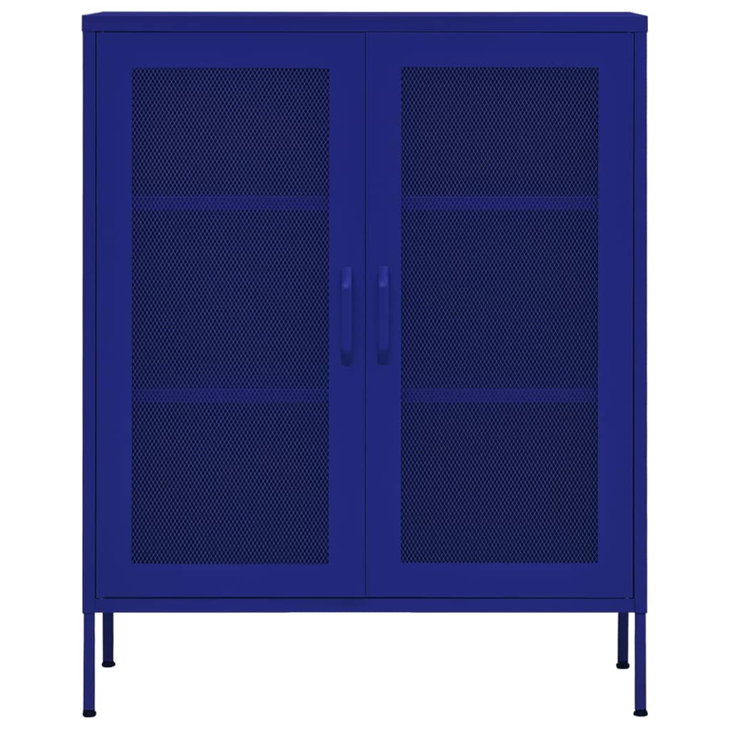 Storage cabinet navy blue 80x35x101.5 cm steel