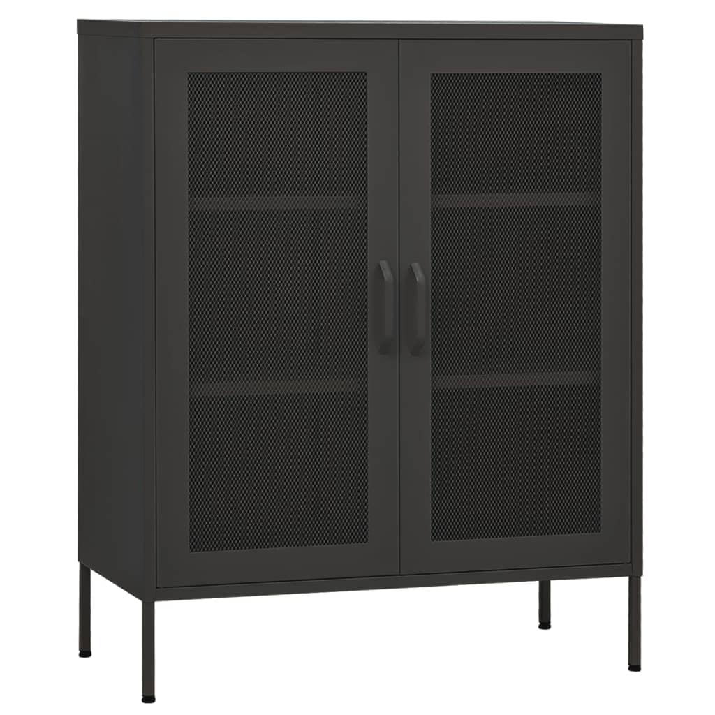 Storage cabinet anthracite 80x35x101.5 cm steel