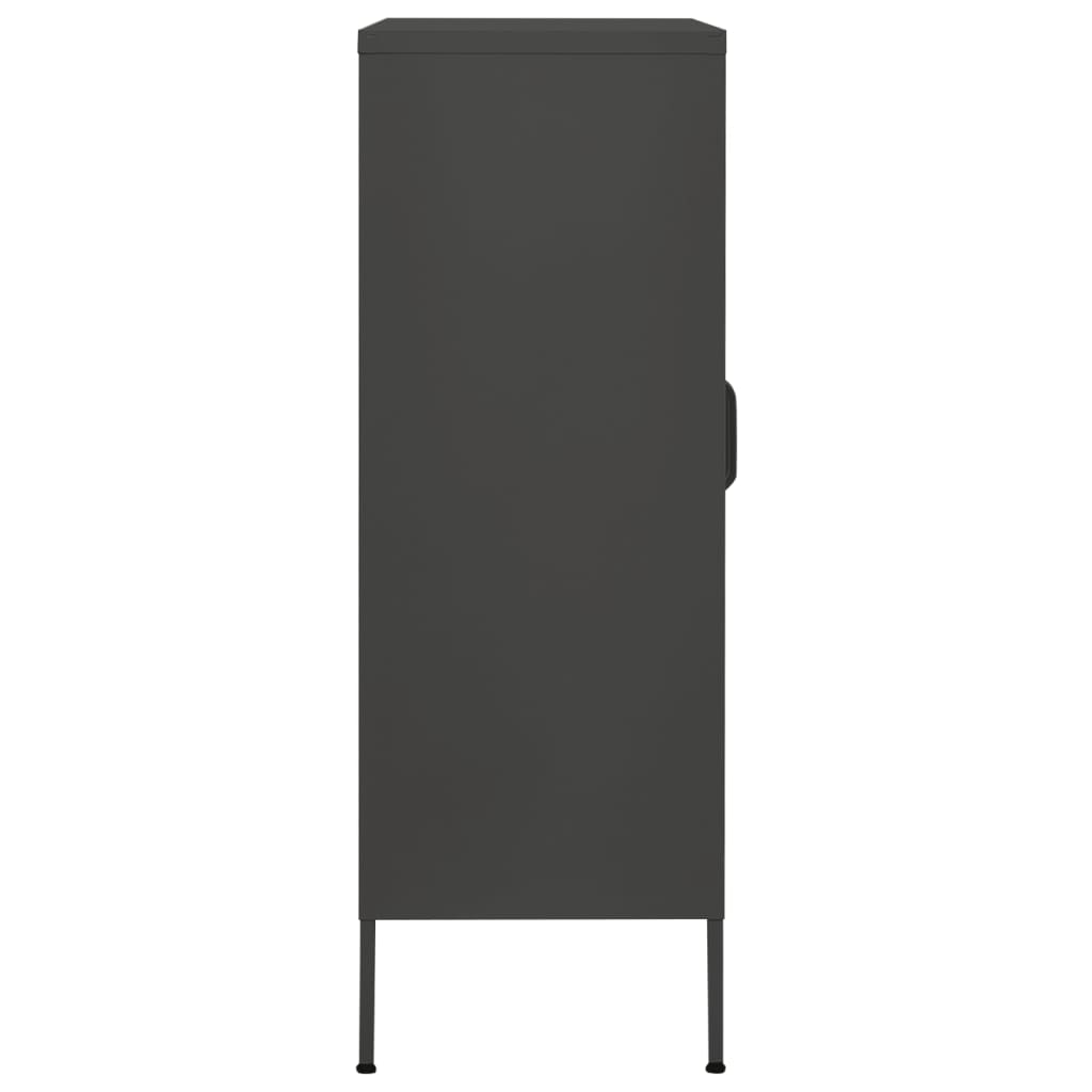 Storage cabinet anthracite 80x35x101.5 cm steel