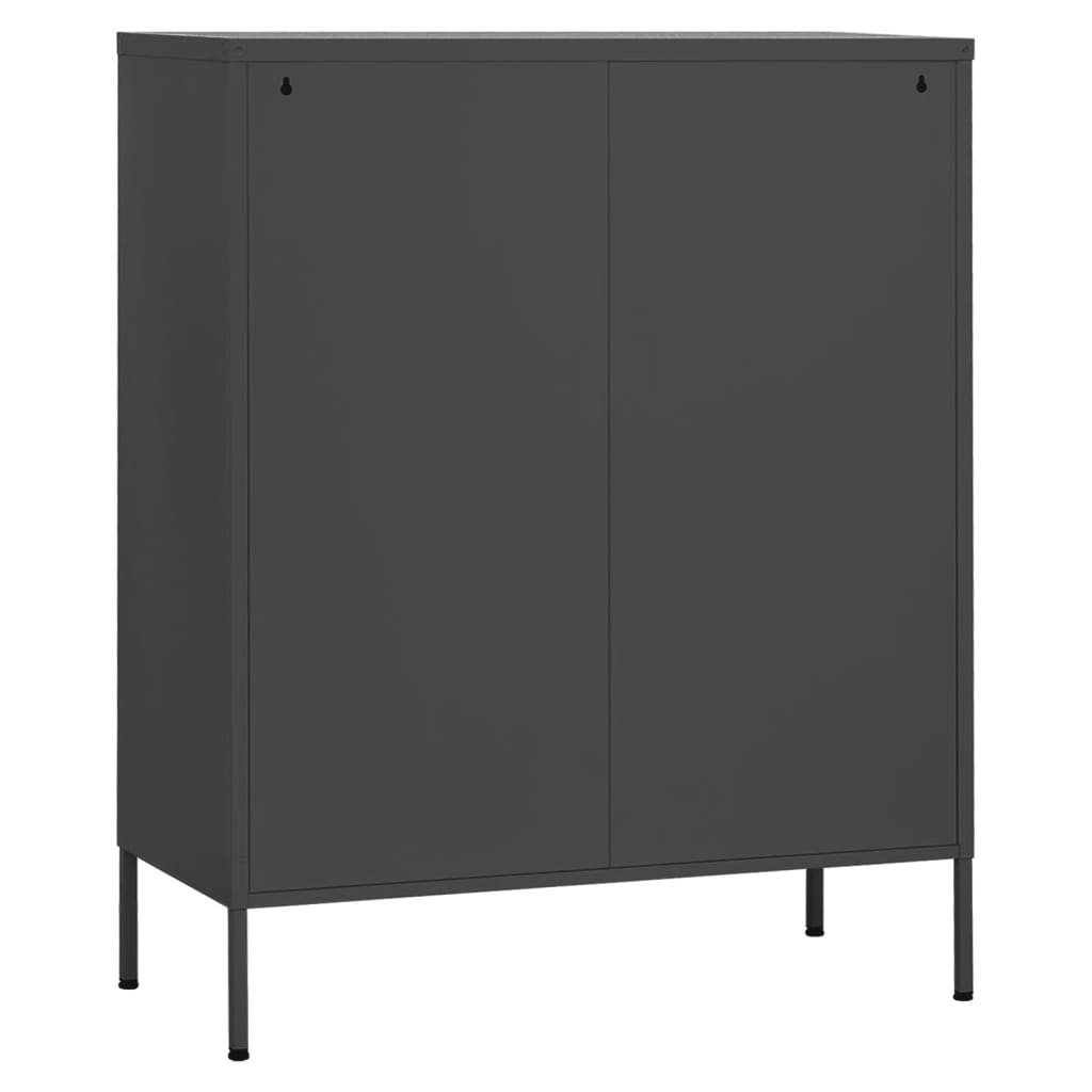 Storage cabinet anthracite 80x35x101.5 cm steel