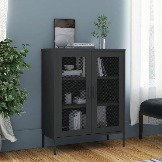 Storage cabinet anthracite 80x35x101.5 cm steel