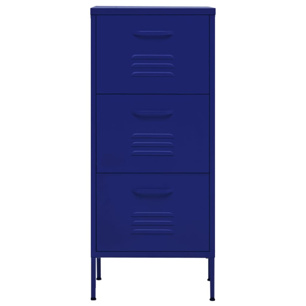 Storage cabinet navy blue 42.5x35x101.5 cm steel