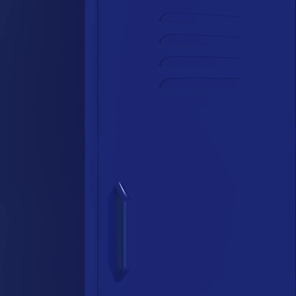 Storage cabinet navy blue 42.5x35x101.5 cm steel