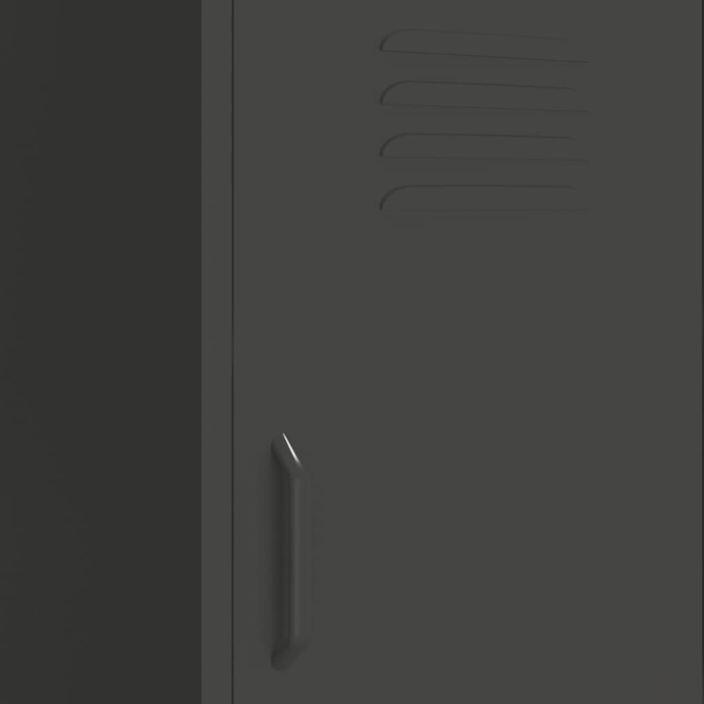 Storage cabinet anthracite 42.5x35x101.5 cm steel