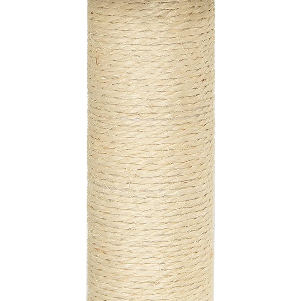 Kissan kiipeilypuu sisal- raapimispylväillä kerma 92 cm