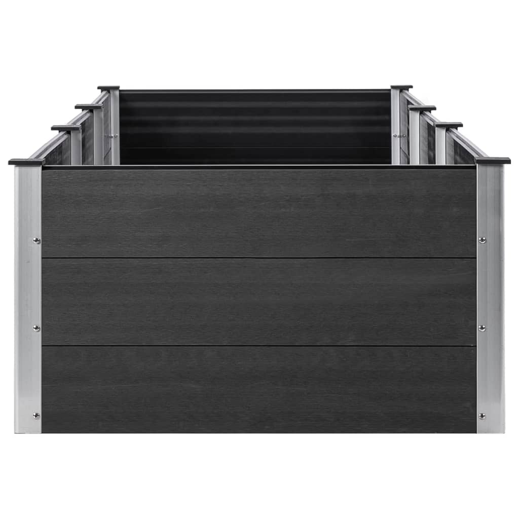 Garden raised flower box grey 300x100x54 cm WPC