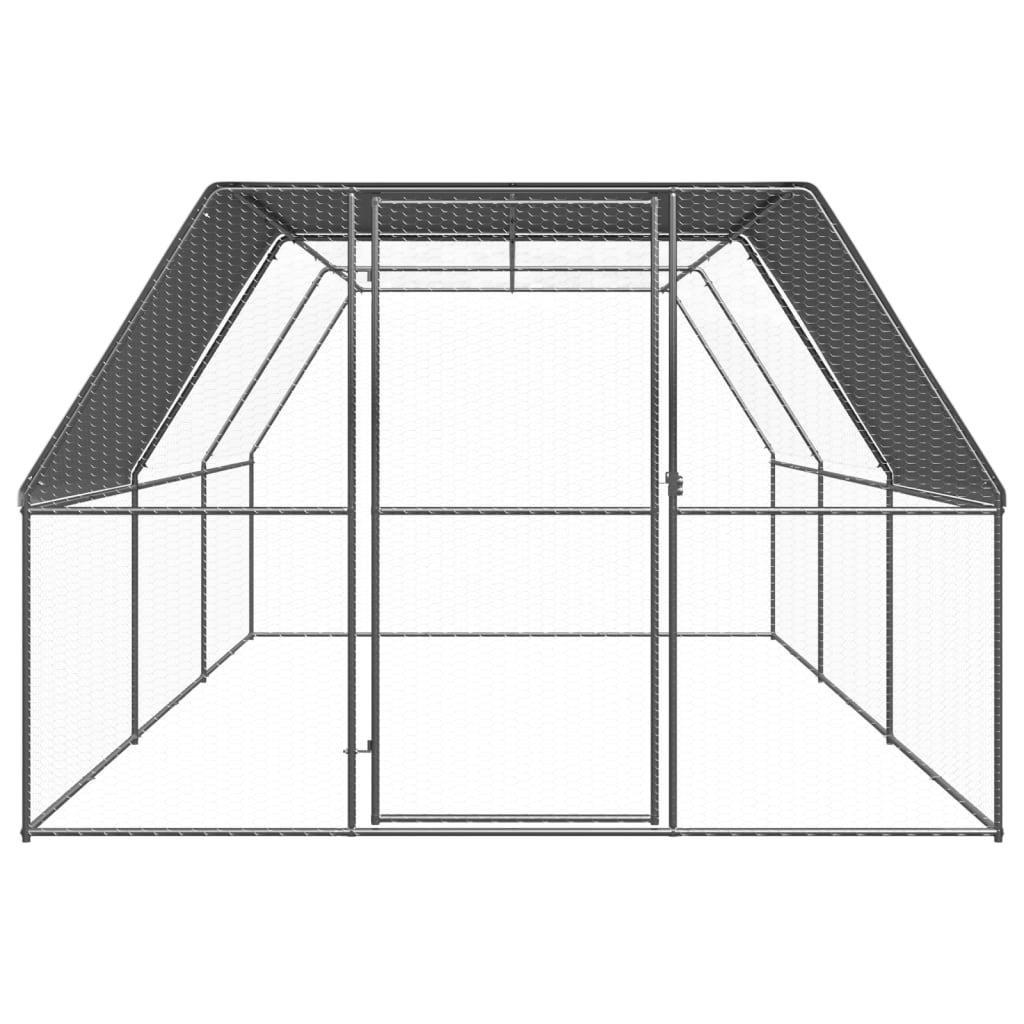 Ulkotilan kanahäkki 3x6x2 m galvanoitu teräs