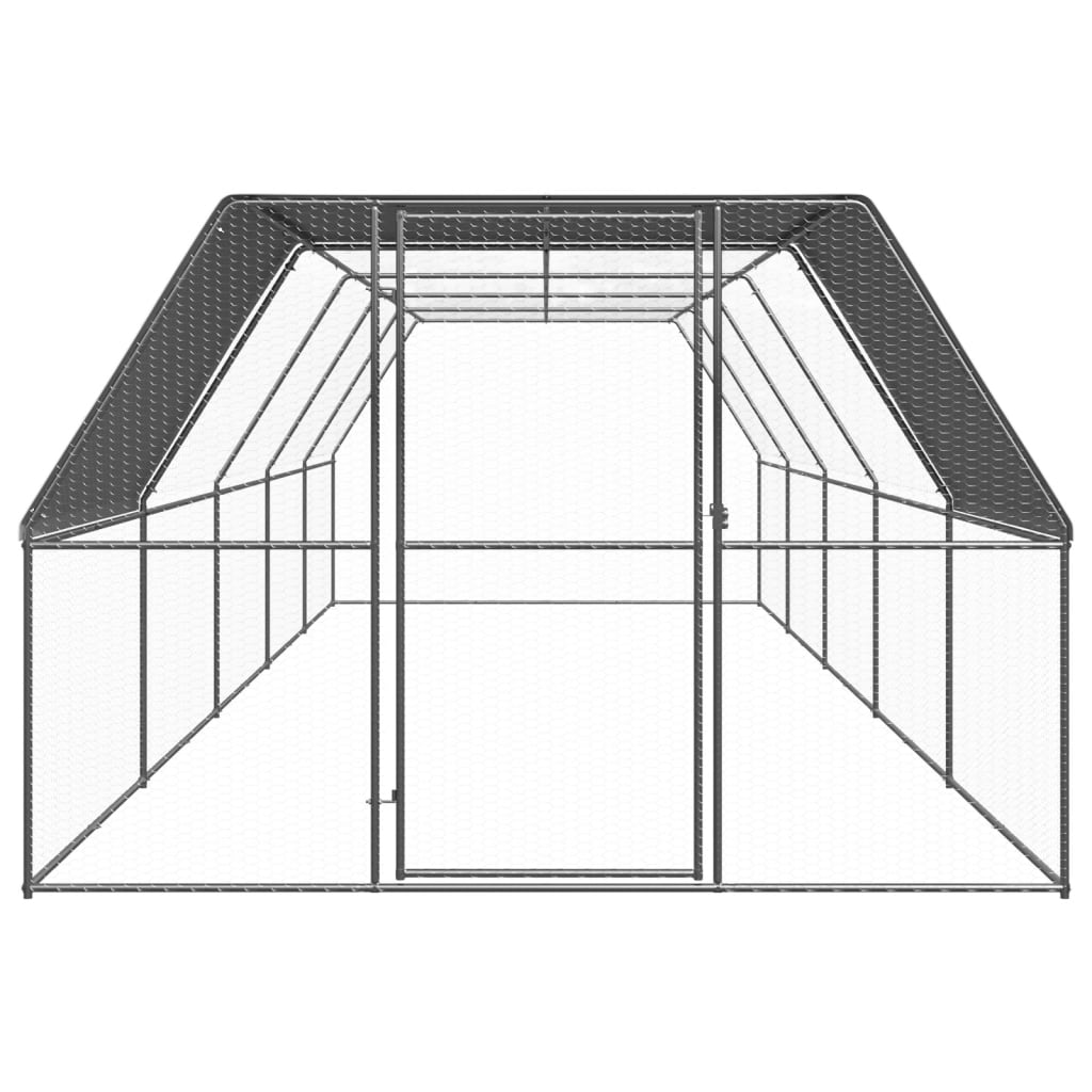 Ulkotilan kanahäkki 3x10x2 m galvanoitu teräs