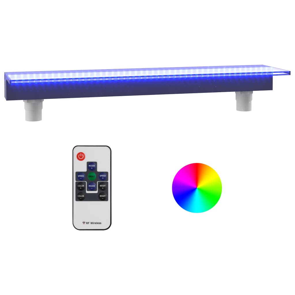 Vesiputous RGB LED-valoilla akryyli 90 cm