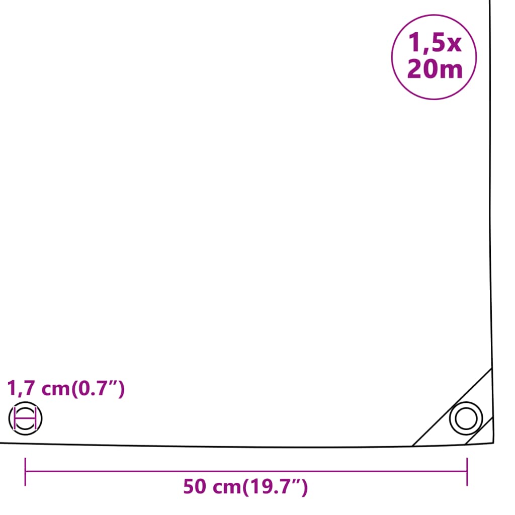 Pressu 650 g/m² 1,5x20 m musta