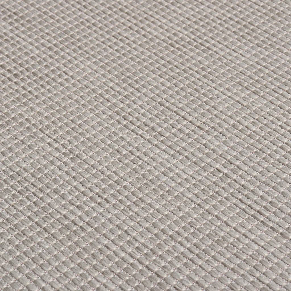 Ulkomatto Flatweave 100x200 cm harmaanruskea