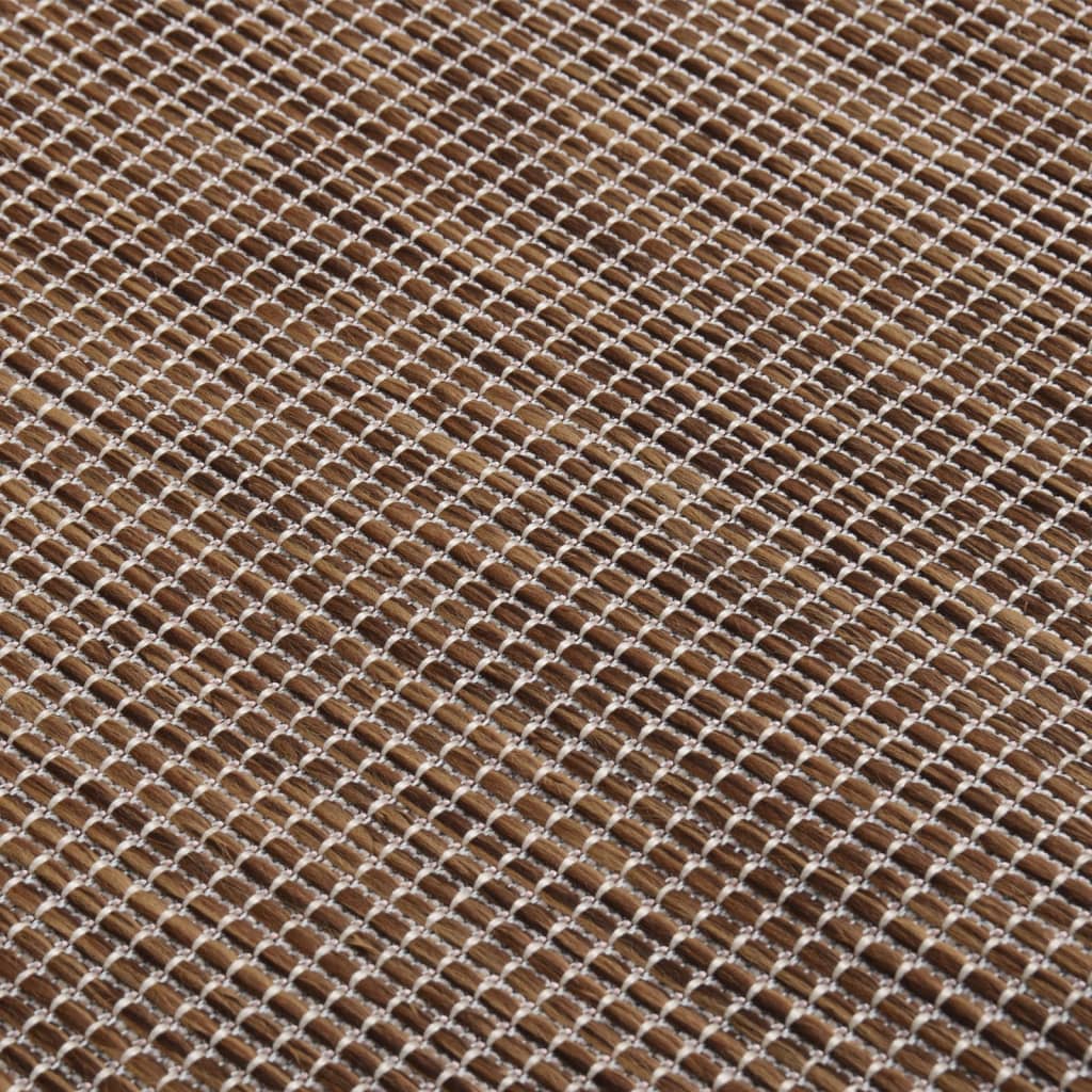 Ulkomatto Flatweave 100x200 cm ruskea