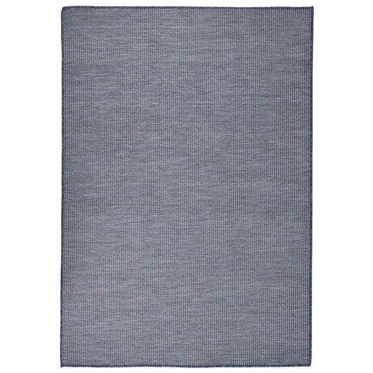 Outdoor-Teppich Flachgewebe 140x200 cm blau