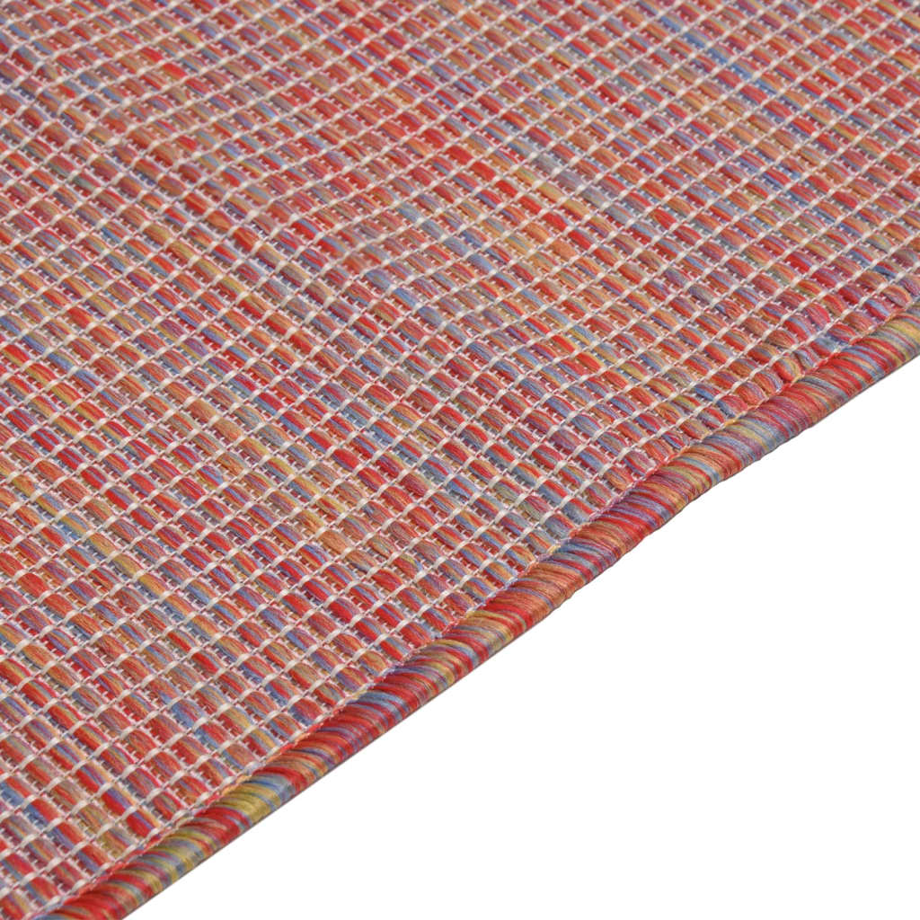 Ulkomatto Flatweave 100x200 cm punainen