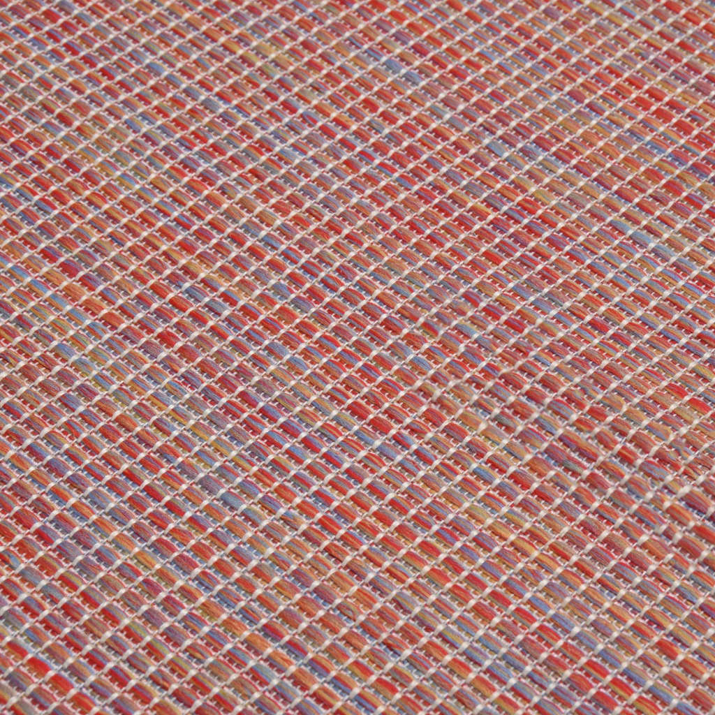 Ulkomatto Flatweave 100x200 cm punainen