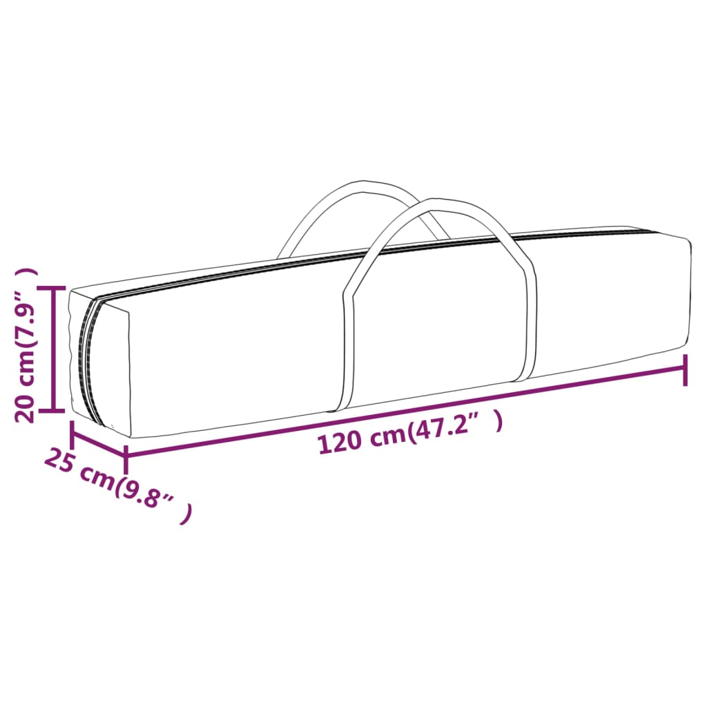 Kokoontaittuva juhlateltta sininen 2x2 m