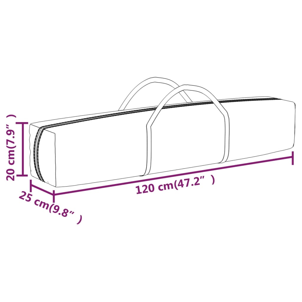 Kokoontaittuva juhlateltta sivuseinillä antrasiitti 2x2 m