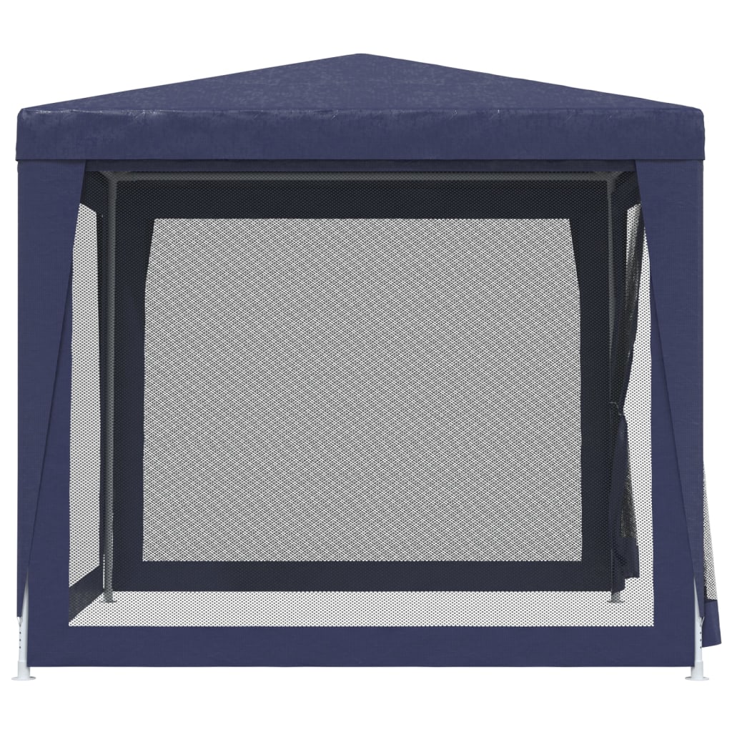 Party tent 4 web walls blue 2.5x2.5 m HDPE