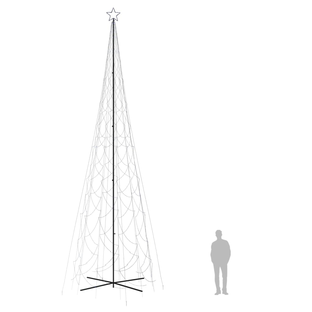 Kartio joulukuusi 3000 sinistä LED-valoa 230x800 cm