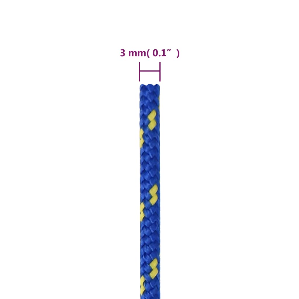 Veneköysi sininen 3 mm 100 m polypropeeni