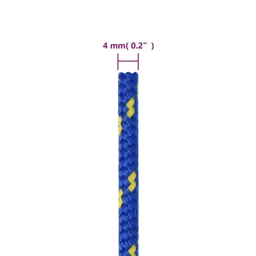 Veneköysi sininen 4 mm 50 m polypropeeni