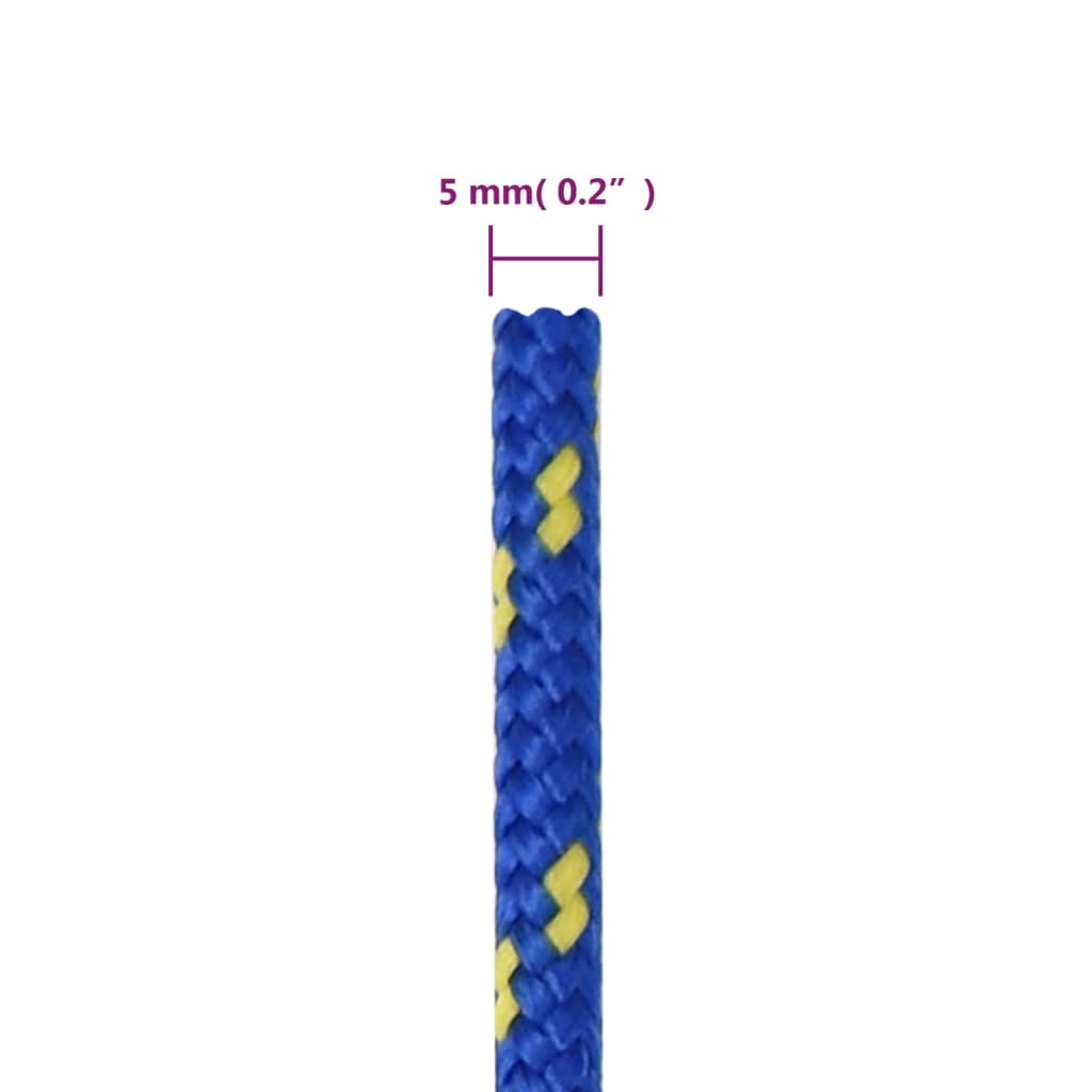 Veneköysi sininen 5 mm 500 m polypropeeni