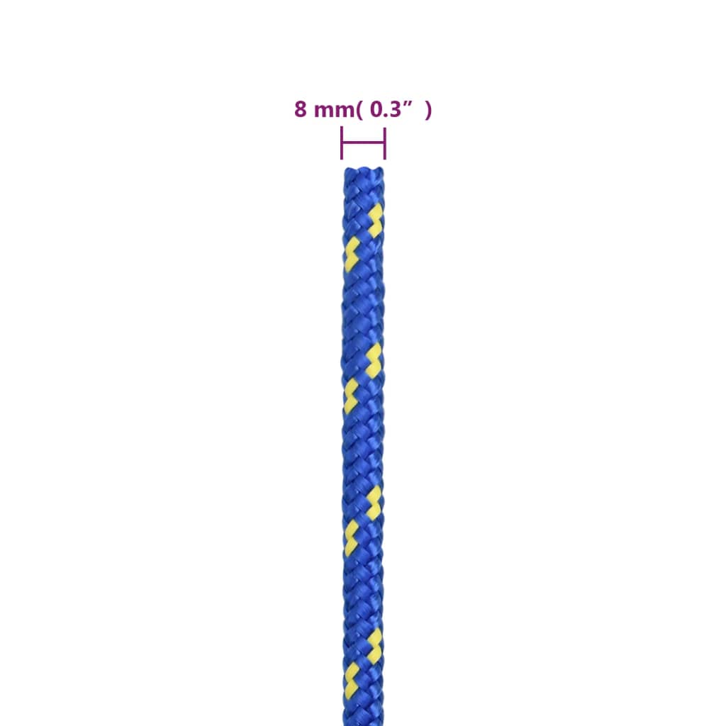 Veneköysi sininen 8 mm 50 m polypropeeni