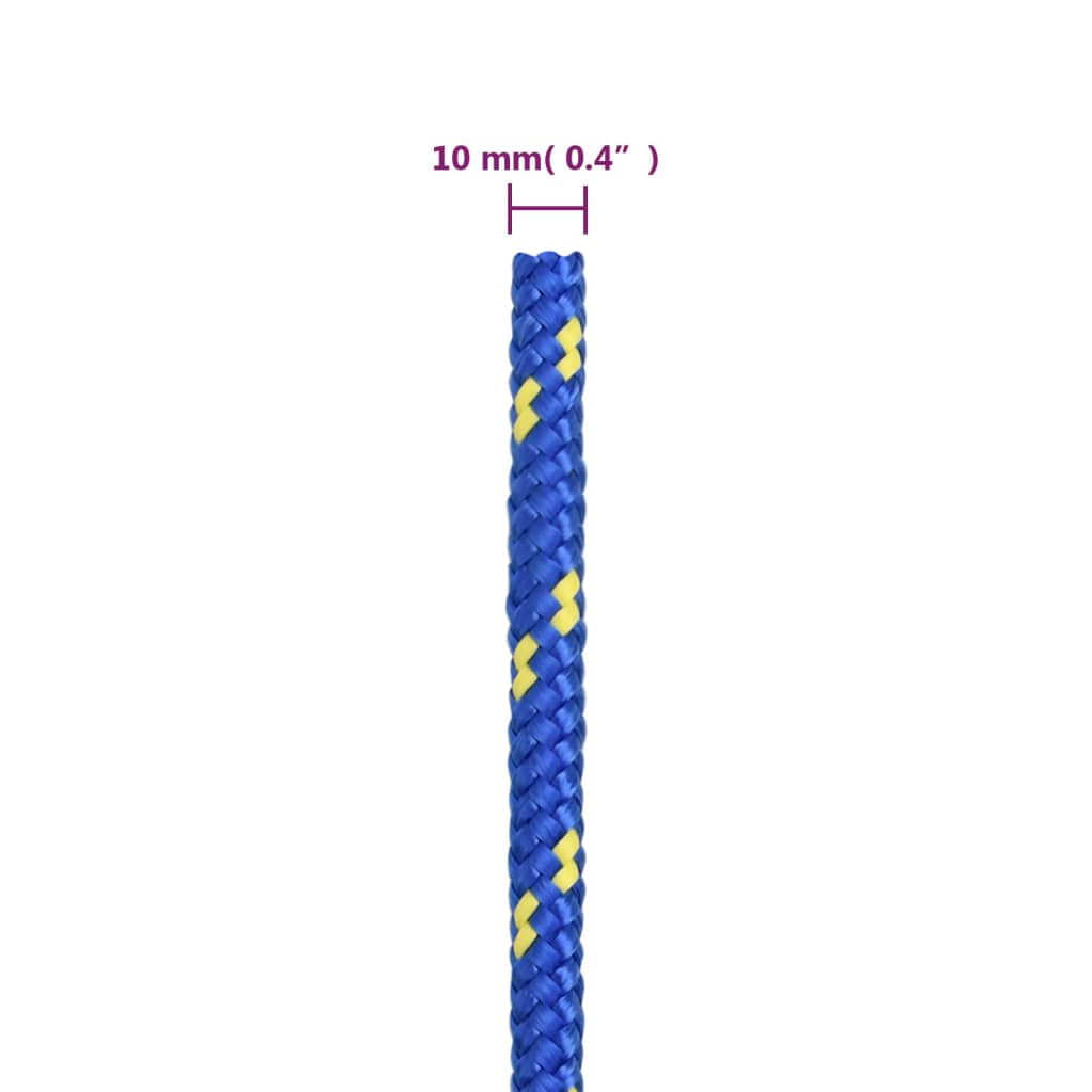 Veneköysi sininen 10 mm 25 m polypropeeni