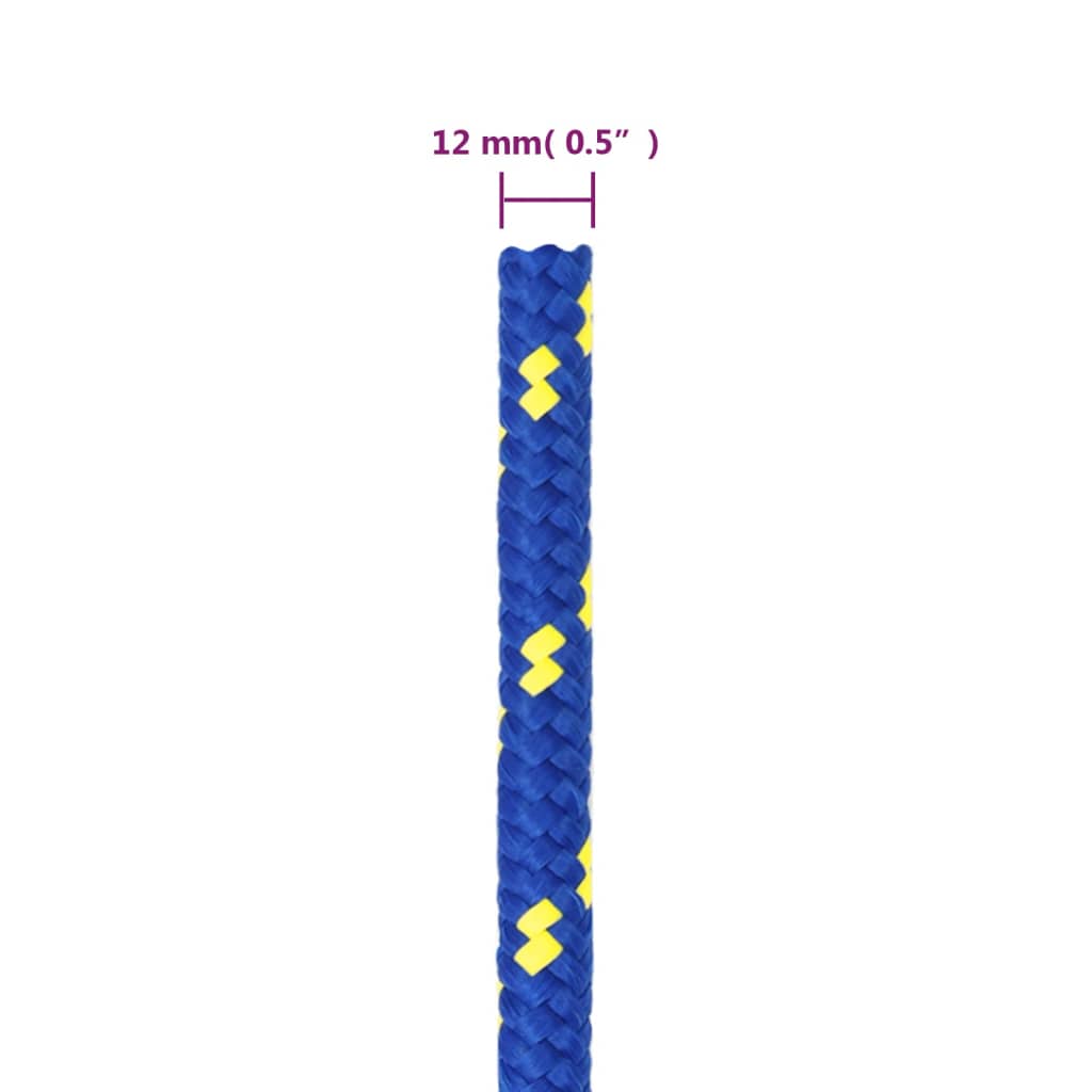 Veneköysi sininen 12 mm 25 m polypropeeni