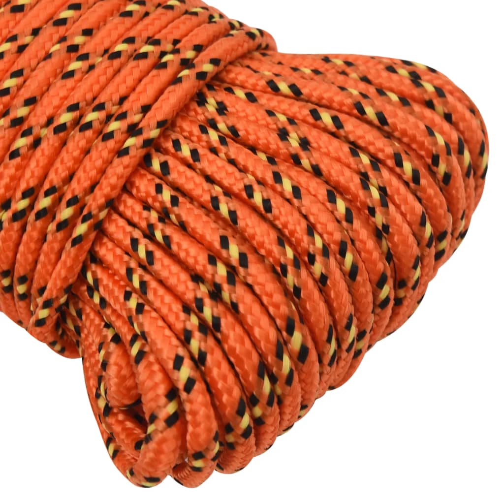 Bootsseil orange 3 mm 50 m Polypropylen