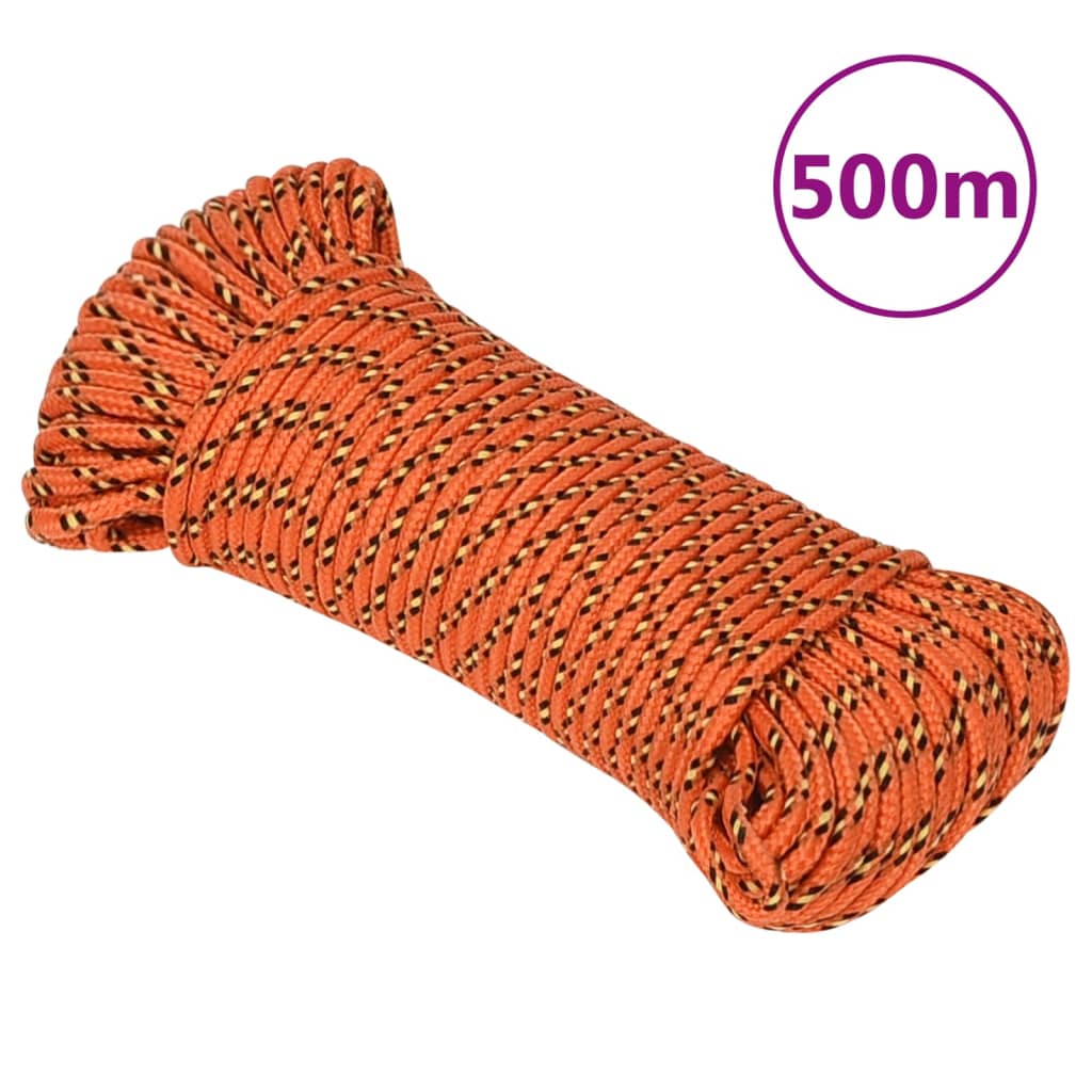 Bootsseil orange 3 mm 500 m Polypropylen