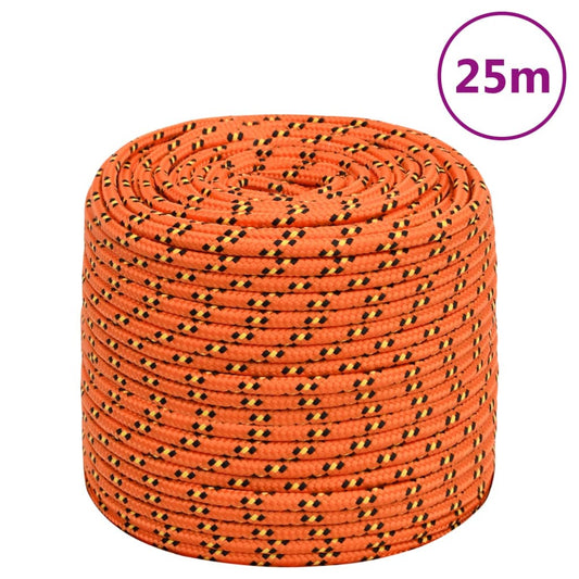 Bootsseil orange 6 mm 25 m Polypropylen