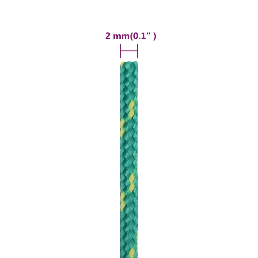 Veneköysi vihreä 2 mm 25 m polypropeeni