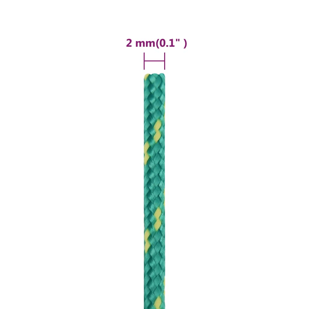 Veneköysi vihreä 2 mm 50 m polypropeeni