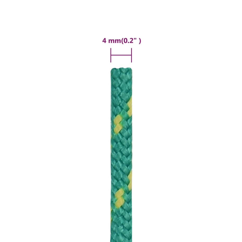 Veneköysi vihreä 4 mm 25 m polypropeeni