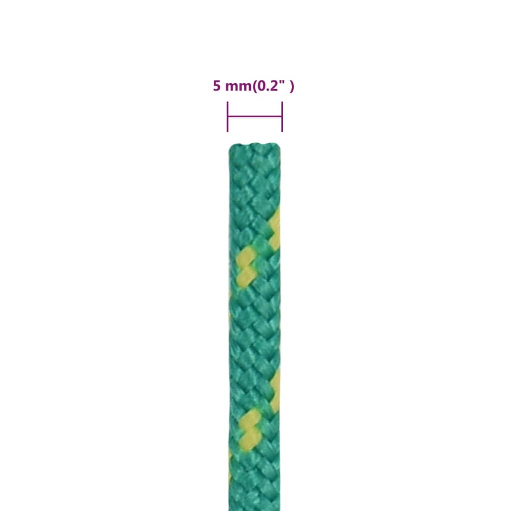 Veneköysi vihreä 5 mm 25 m polypropeeni