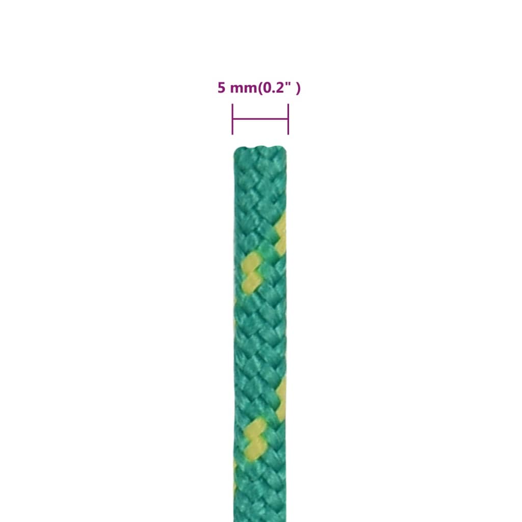 Veneköysi vihreä 5 mm 50 m polypropeeni