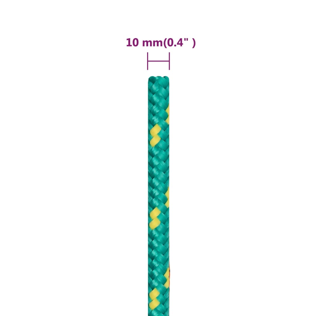 Veneköysi vihreä 10 mm 25 m polypropeeni