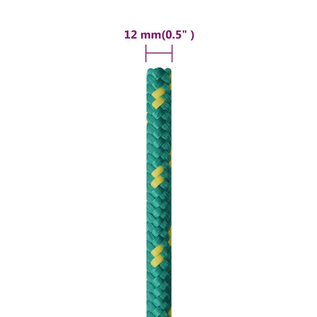 Veneköysi vihreä 12 mm 50 m polypropeeni