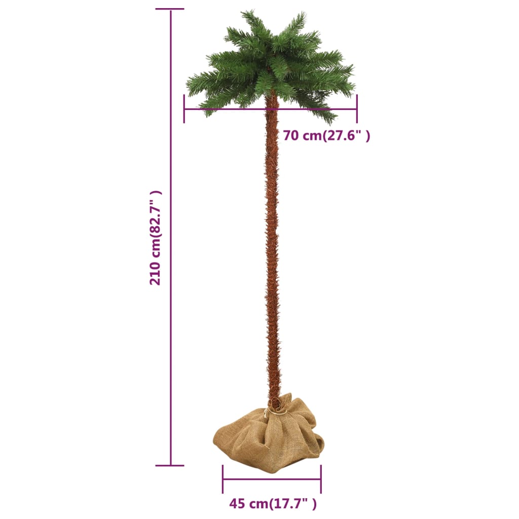 Joulupuu LED-valoilla 210 cm