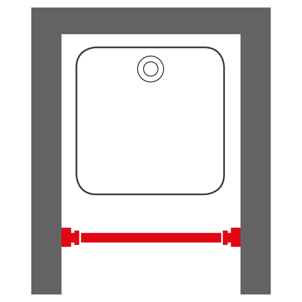 Sealskin Teleskooppivartinen suihkuverhon tanko 80-130 cm musta